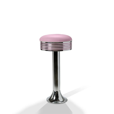 Tabouret de bar sur pied chromé Casey lilas mobilier américain
