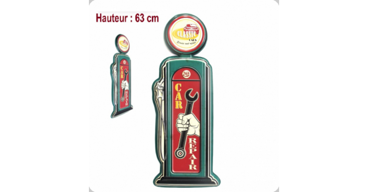 Plaque Métal « Man Cave » 20x15cm - Déco Murale Pour Garage, Atelier, Cuisine | Logo Film Aluminium