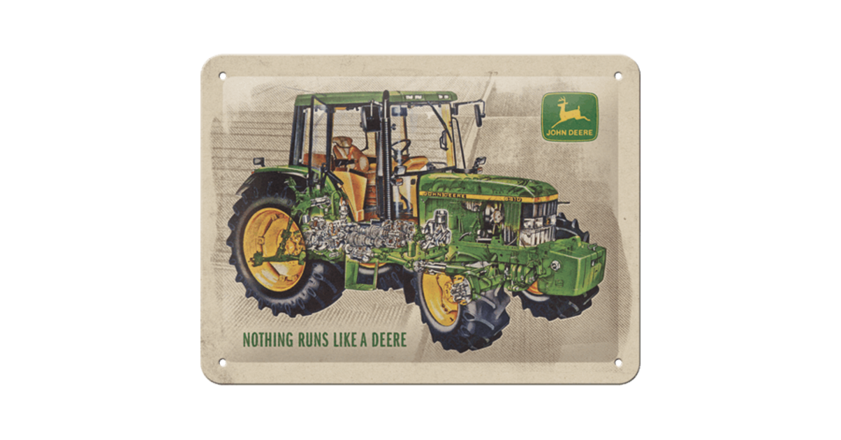 Plaque John Deere 8R 30 x 40 - Agriculture/Les plaques publicitaires