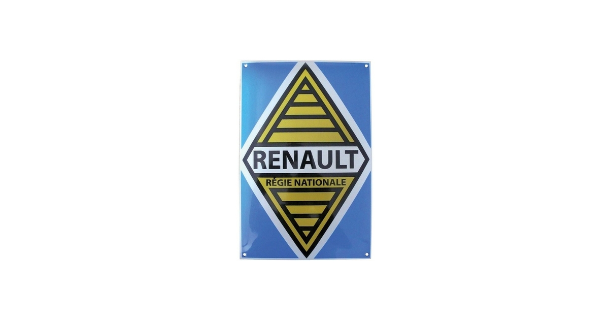 Plaque déco Renault régie nationale