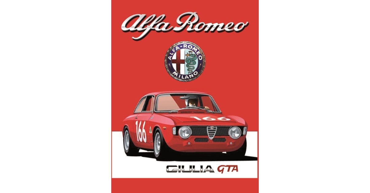 Plaque Métal Vintage Alfa Romeo 2600, Neuve, Décoration Murale