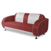 Sofa canapé bicolore Waverly ruby
