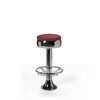 Tabouret de bar avec repose-pieds Casey ruby