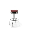 Tabouret de bar chromé Comet 77 Stacks ruby