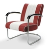 Chaise Pullman CB Chrome mobilier américain ruby