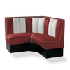 banquette de mobilier américain d’angle CB 120-120 rouge ruby