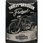 plaque-metal-deco-harley-davidson-moto-flathead