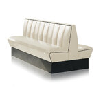 Banquette de Diner 3 places double mobilier américain 150db WHITE