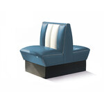Banquette de Diner 1 place double mobilier américain HW70DB blue