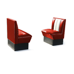 Banquette de Diner 1 place mobilier américain HW-70_RED