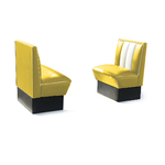 Banquette de Diner 1 place mobilier américain HW-70_YELLOW