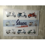 plaque déco garage publicitaire scooter vespa