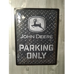 plaque métal déco john deere parking only publicitaire
