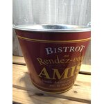 seau à glaçon métal alimentaire bistrot des amis rétro vintage