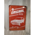 plaque métal déco publicitaire rétro vintage volkswagen golf ride