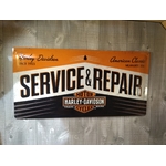plaque métal déco harley davidson service repair rétro vintage