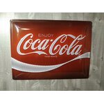 plaque déco murale métal publicitaire rétro vintage coca-cola