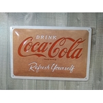 plaque déco publicitaire coca-cola rétro vintage