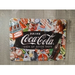 Plaque métal Coca-cola collage 20 x 15 - Les Plaques/Plaques 15x20