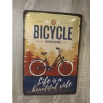 plaque métal déco publicitaire rétro vintage bicycle