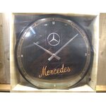 horloge pendule déco publicitaire mercedes benz rétro vintage garage