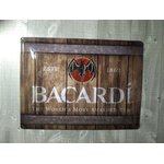 plaque métal publicitaire déco bacardi rétro vintage