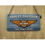 plaque métal à suspendre déco publicitaire rétro vintage harley davidson