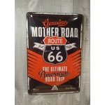 plaque métal déco publicitaire route 66 rétro vintage