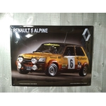 plaque métal déco publicitaire renault 5 alpine rétro vintage