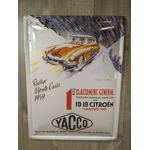 plaque métal déco publicitaire yacco rétro vintage