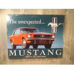 plaque métal déco publicitaire ford mustang rétro vintage