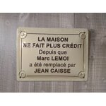 plaque métal déco publicitaire humoristique rétro vintage