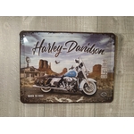 plaque métal déco publicitaire moto harley davidson rétro vintage