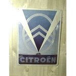 plaque métal déco publicitaire garage citroen rétro vintage