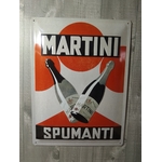 plaque métal déco publicitaire martini spumanti rétro vintage