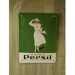 plaque métal déco publicitaire pin-up persil rétro vintage