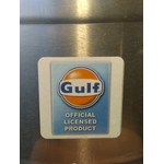 PLAQUE MÉTAL GULF 1968 30 X 20 CM