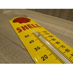 thermomètre publicitaire émaillé déco shell garage rétro vintage