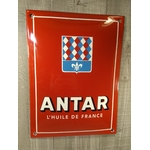 plaque émaillée déco publicitaire huiles antar rétro vintage