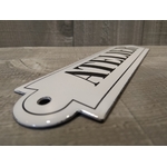 plaque émaillée déco porte atelier rétro vintage