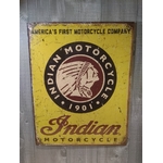 plaque métal déco moto indian déco rétro vintage garage