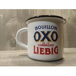 mug tasse émaillé bouillon liebig oxo