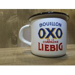 mug tasse émaillé publicitaire oxo bouillon liebig idée cadeau