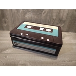 boite métal cassette audio rétro vintage