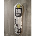thermomètre métal publicitaire gin tonic rétro vintage