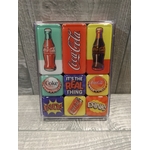 coffret magnets émaillés rétro vintage coca-cola