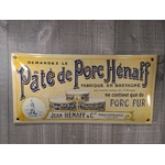 plaque émaillée publicitaire paté henaff