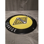 plaque émaillée rétro vintage renault service