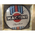 horloge murale publicitaire martini rétro vintage