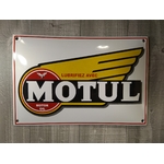 plaque émaillée publicitaire motul